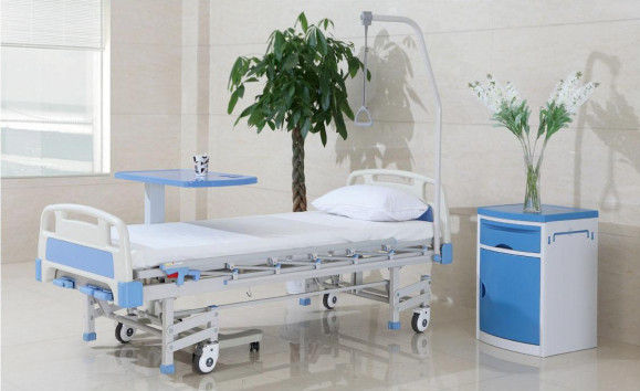ISO goedgekeurde Geduldige het Ziekenhuisbedden met Drie Onstabiel Multifunctioneel ICU Medisch Bed